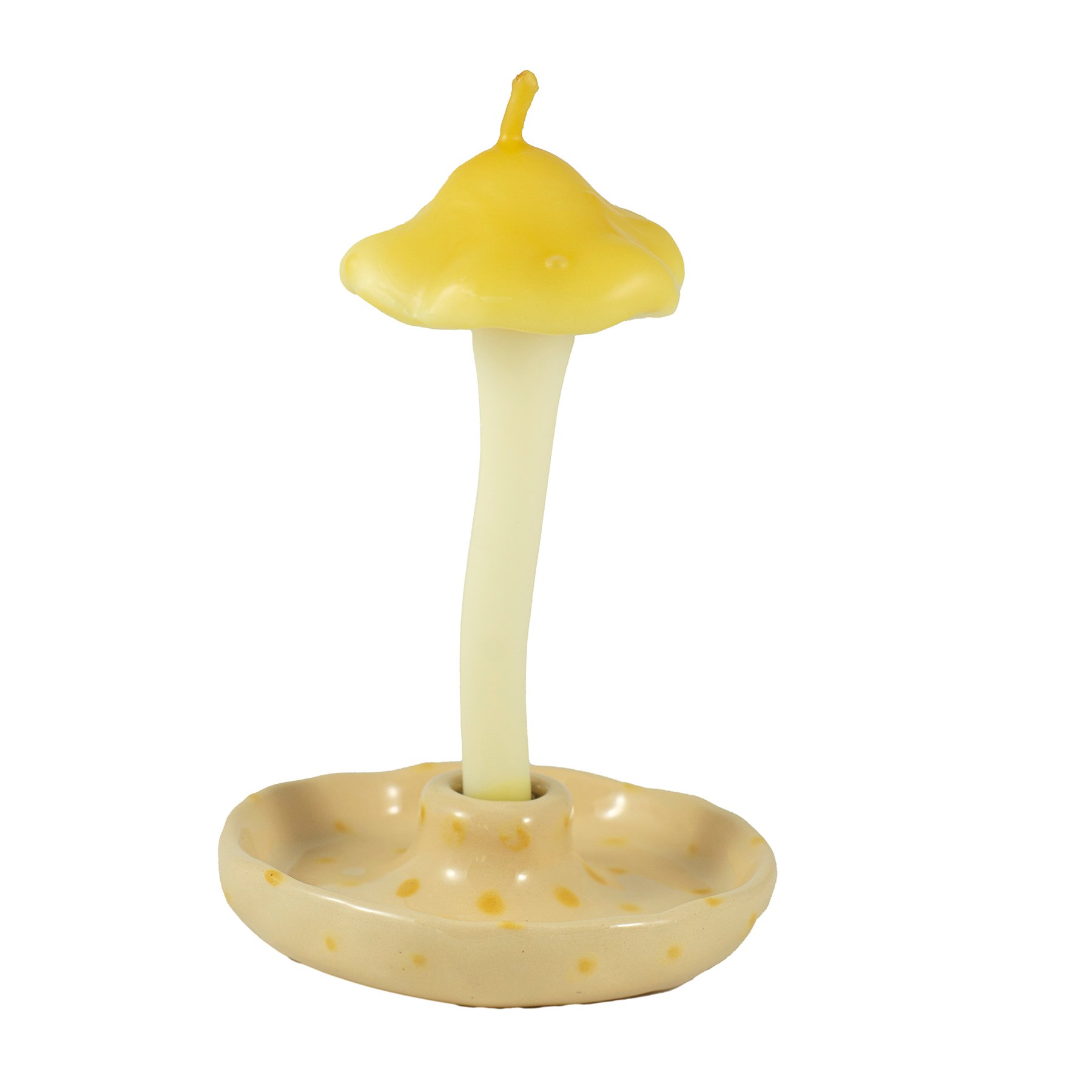 "Грибочок" свічка з оливкового та бджолиного воску