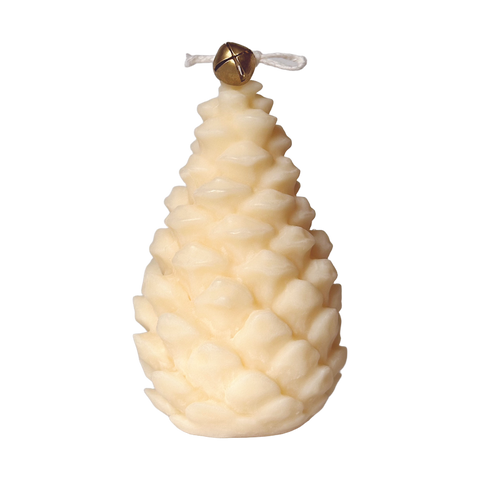 "Шишка" свічка з оливкового воску, молочний